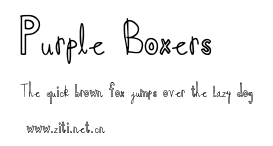 Purple Boxers.ttf字體轉換器圖片
