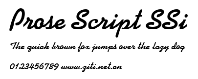 Prose Script SSi.ttf字體轉換器圖片