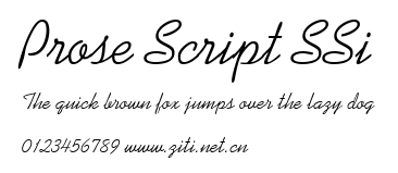 Prose Script SSi.ttf字體轉換器圖片