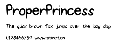 ProperPrincess.ttf字體轉換器圖片