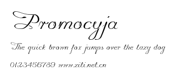 Promocyja.ttf字體轉換器圖片