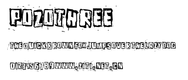 Pozothree.ttf字體轉換器圖片
