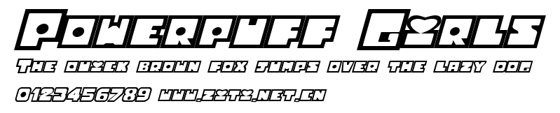 Powerpuff Girls.ttf字體轉換器圖片