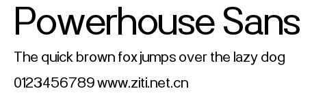 Powerhouse Sans.ttf字體轉換器圖片
