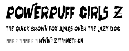 Powerpuff Girls Z.ttf字體轉換器圖片