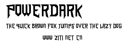 PowerDark.ttf字體轉換器圖片