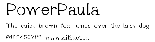 PowerPaula.ttf字體轉換器圖片