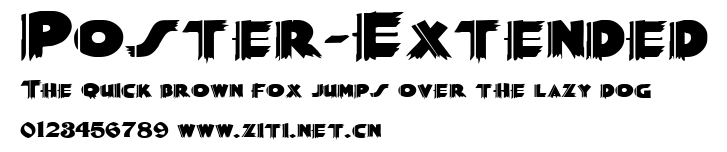 Poster-Extended.ttf字體轉換器圖片