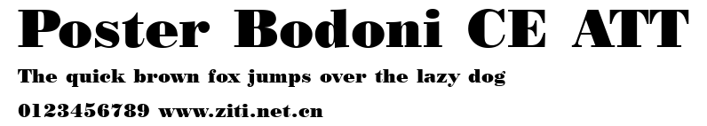 Poster Bodoni CE ATT.ttf字體轉換器圖片