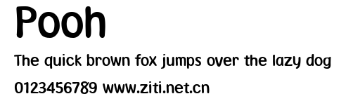 Pooh.ttf字體轉換器圖片