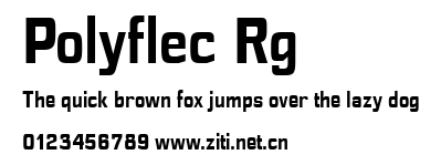 Polyflec Rg.ttf字體轉換器圖片