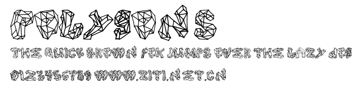 Polygons.ttf字體轉換器圖片