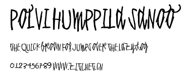 Polvi Humppila sanoo.ttf字體轉換器圖片