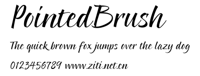 PointedBrush.ttf