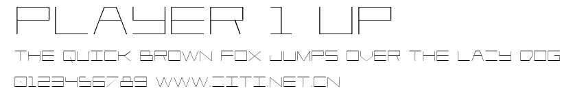 Player 1 Up.ttf字體轉換器圖片