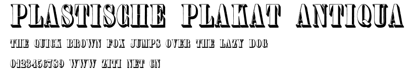 Plastische Plakat-Antiqua.otf字體轉換器圖片