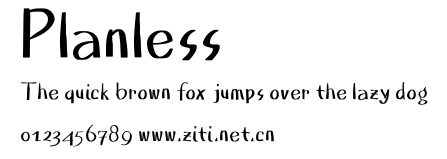 Planless.ttf字體轉換器圖片