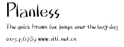 Planless.ttf字體轉換器圖片