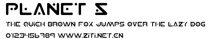 Planet S.ttf字體轉換器圖片