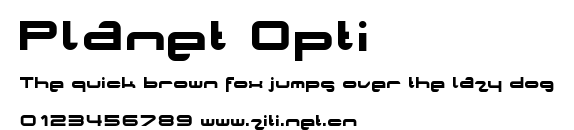 Planet Opti.ttf字體轉換器圖片