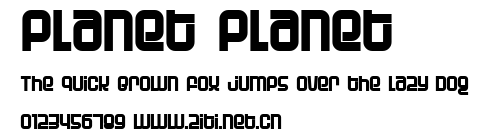 Planet Planet.ttf字體轉換器圖片
