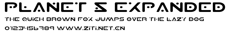 Planet S Expanded.ttf字體轉換器圖片