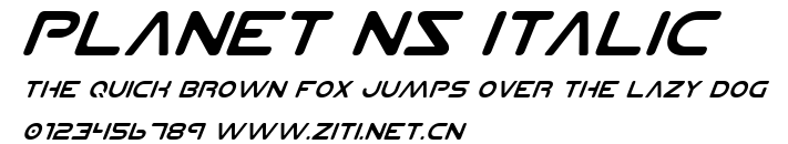 Planet NS Italic.ttf字體轉換器圖片