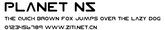Planet NS.ttf字體轉換器圖片