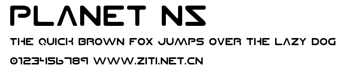 Planet NS.ttf字體轉換器圖片