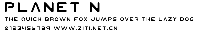 Planet N.ttf字體轉換器圖片