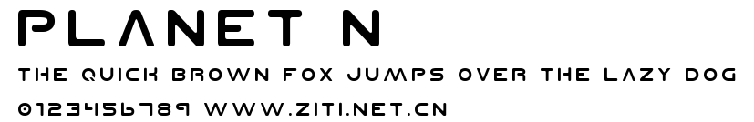 Planet N.ttf字體轉換器圖片