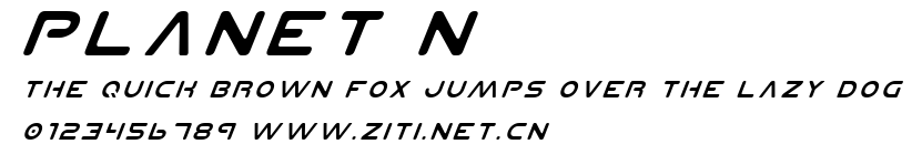 Planet N.ttf字體轉換器圖片