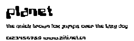 Planet.ttf字體轉換器圖片
