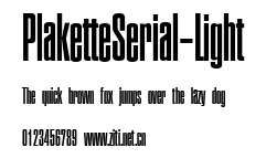 PlaketteSerial-Light.ttf字體轉換器圖片