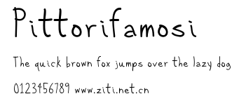 Pittorifamosi.ttf字體轉換器圖片
