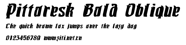 Pittoresk Bold Oblique.ttf字體轉換器圖片