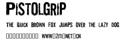 Pistolgrip.ttf字體轉換器圖片