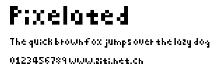 Pixelated.ttf字體轉換器圖片