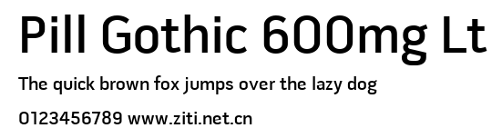 Pill Gothic 600mg Lt.ttf字體轉換器圖片