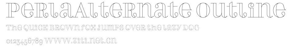 PerlaAlternate Outline.ttf字體轉換器圖片
