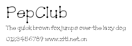 PepClub.ttf字體轉換器圖片