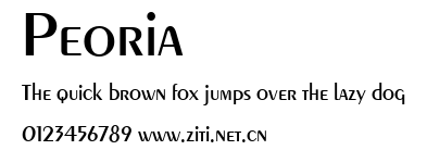 Peoria.ttf字體轉換器圖片