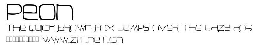 Peon.ttf字體轉換器圖片