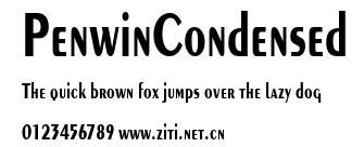 PenwinCondensed.ttf字體轉換器圖片