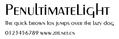PenultimateLight.ttf字體轉換器圖片