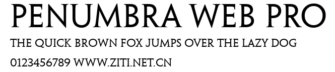 Penumbra Web Pro.ttf字體轉換器圖片