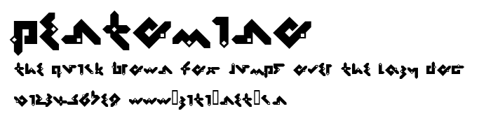 Pentomino.ttf字體轉換器圖片