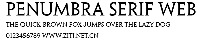 Penumbra Serif Web.ttf字體轉換器圖片