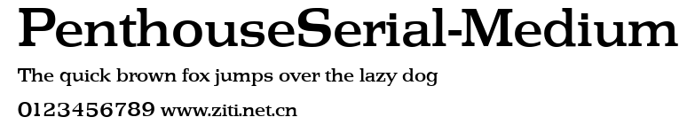 PenthouseSerial-Medium.ttf字體轉換器圖片