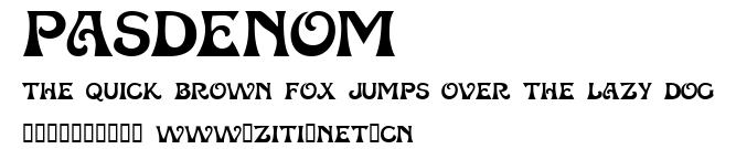 Pasdenom.ttf字體轉換器圖片